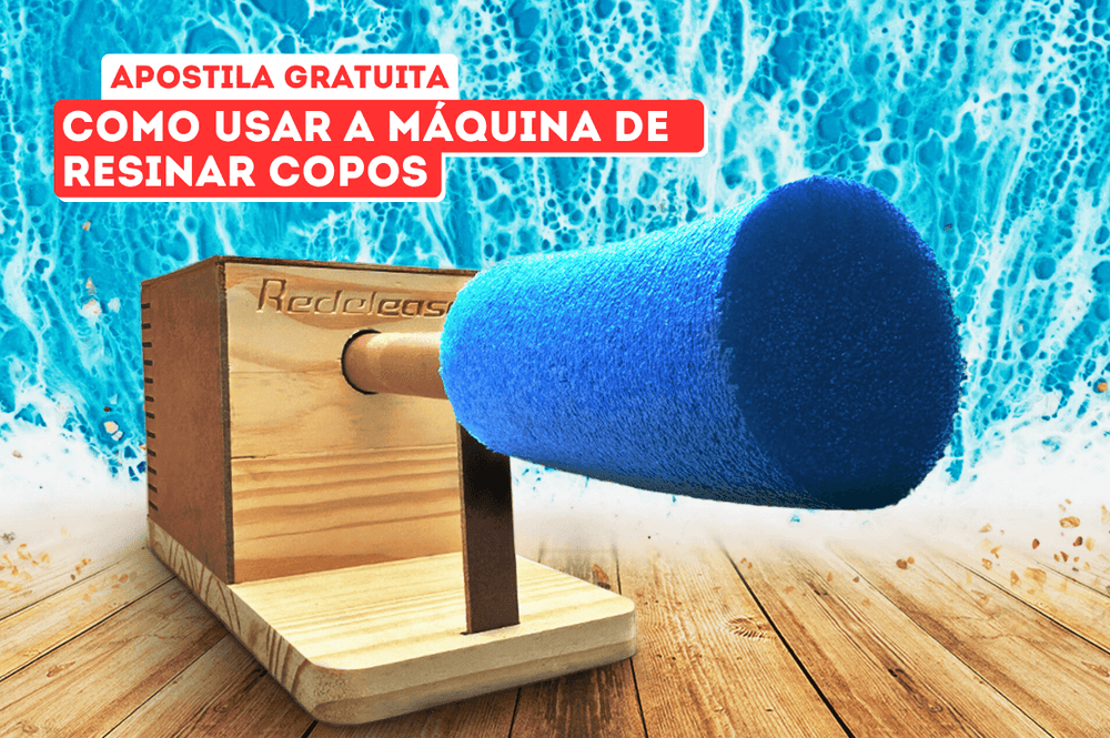 Como usar a máquina de resinar copos
