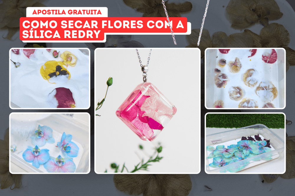 Como secar flores com a sílica Redry