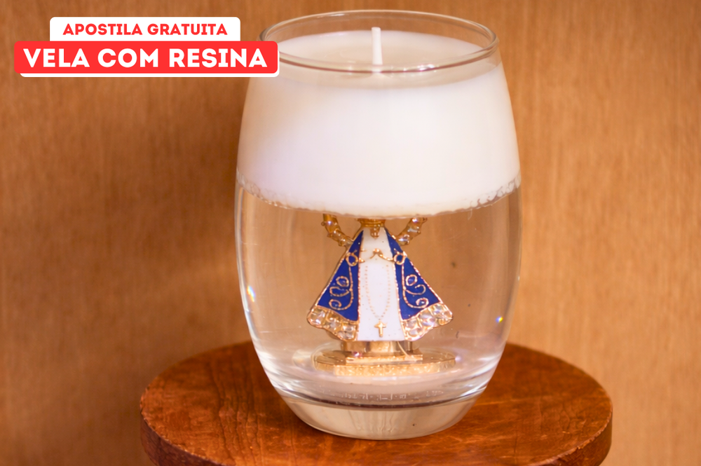 Vela Nossa Senhora Aparecida com Resina