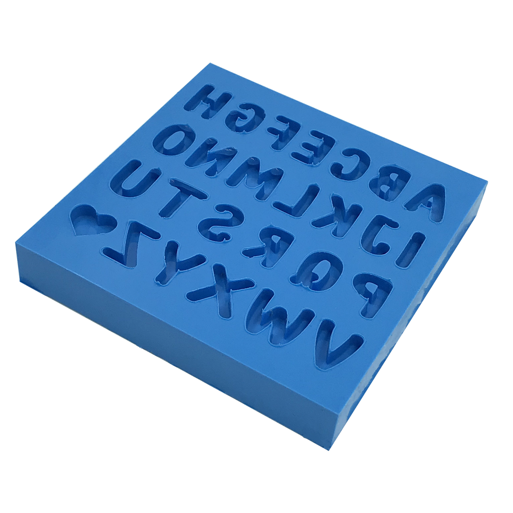 Molde de Silicone Alfabeto Pequeno