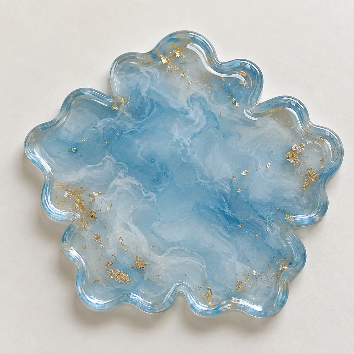 Molde De Silicone Formato Bandeja e Porta Copo Flor