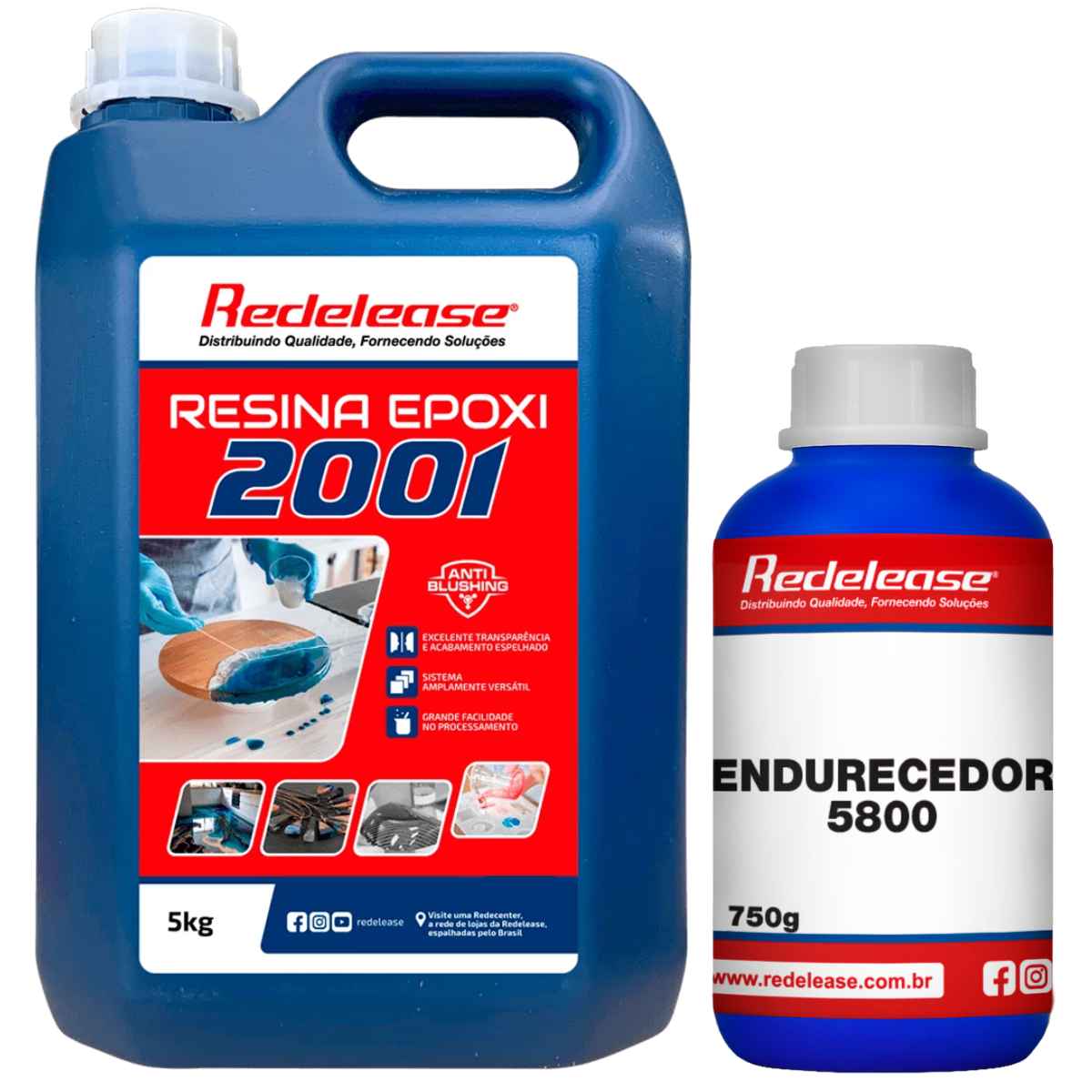 Resina Epoxi Profissional para Cutelaria, Encabamento e Colagens de Alta Resistência (5,750 Kg)