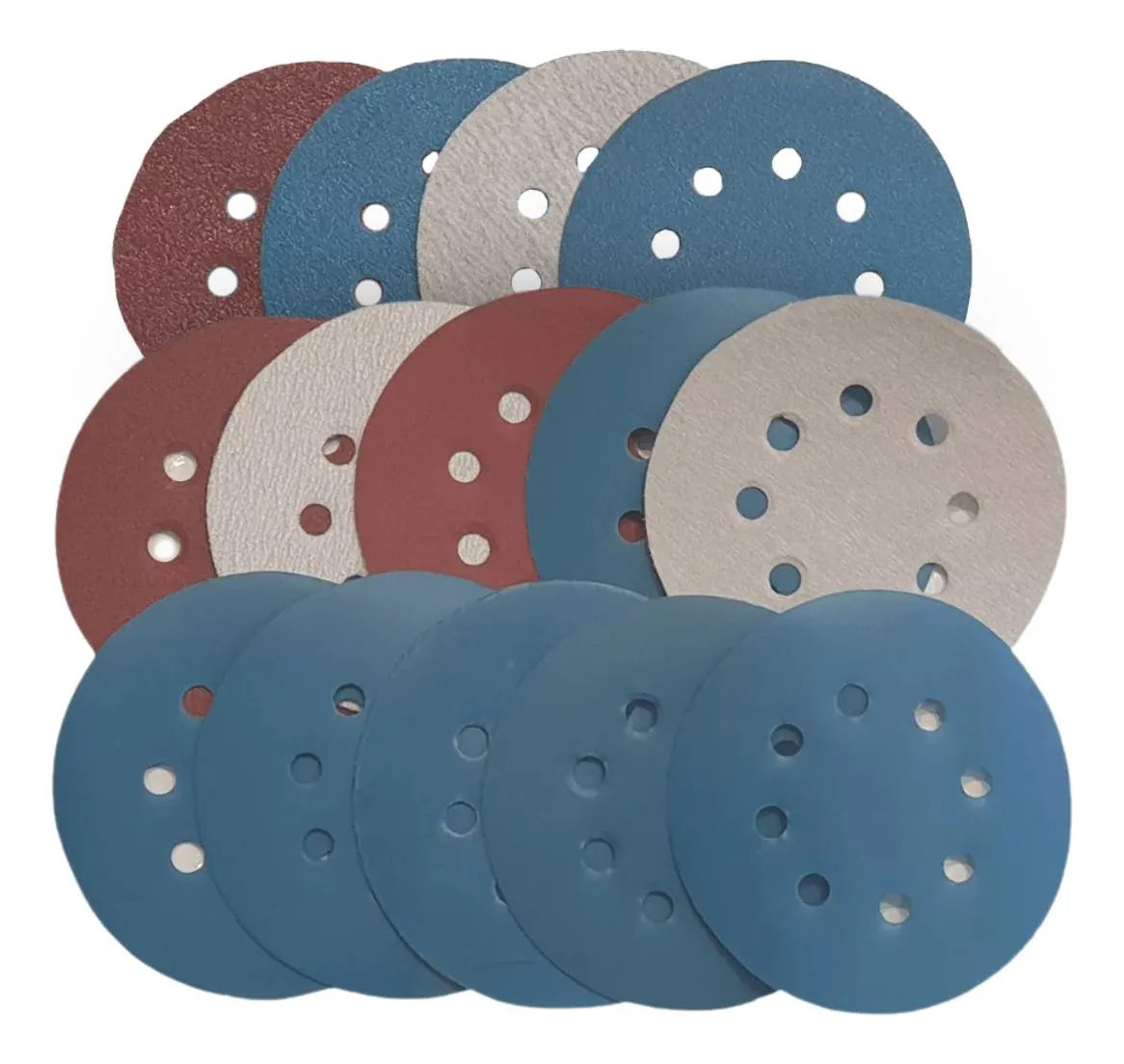 Kit com Todos os Discos de Lixa para Lixadeira Roto Orbital