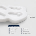 Molde de Silicone Coração com Furo