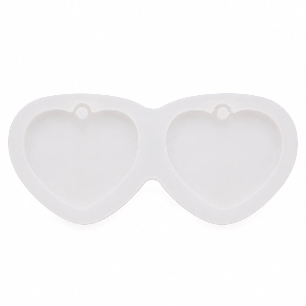 Molde de Silicone Chaveiro Coração Duplo