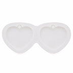Molde de Silicone Chaveiro Coração Duplo