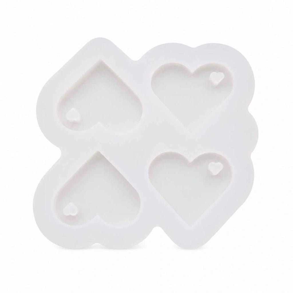 Molde de Silicone Coração com Furo