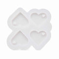 Molde de Silicone Coração com Furo