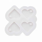 Molde de Silicone Coração com Furo