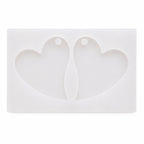 Molde de Silicone Pingente dois Corações