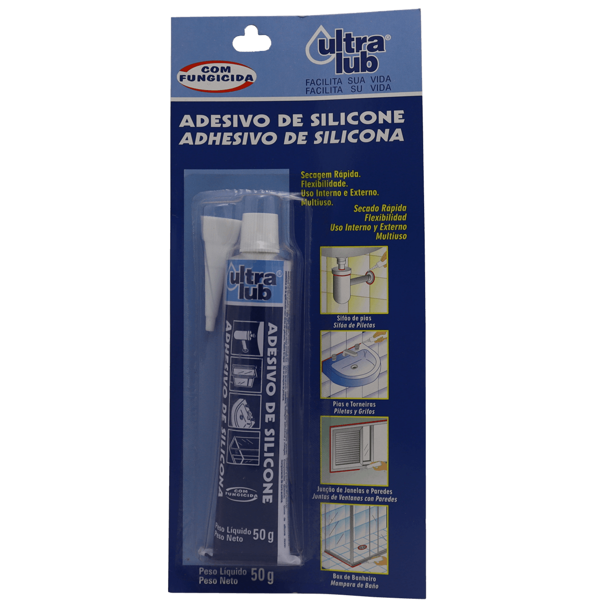 Adesivo de Silicone Acético (50 g)
