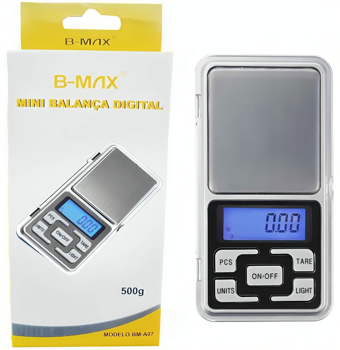 Mini Balança Digital Alta precisão (0,1g até 500g)