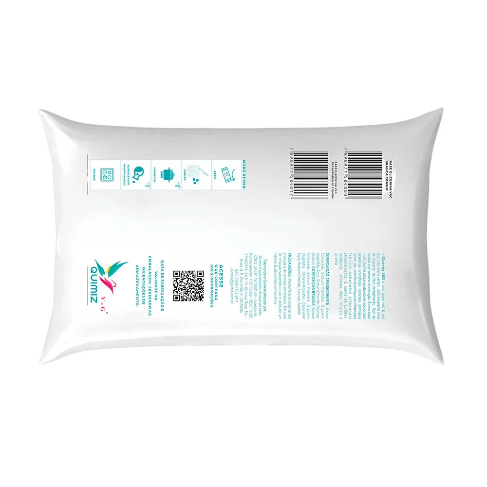 Base Glicerinada hipoalergênica Transparente (01 Kg)