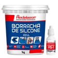 Borracha De Silicone Azul Alta Flexibilidade para Moldes Com Catalisador (1,030 Kg)