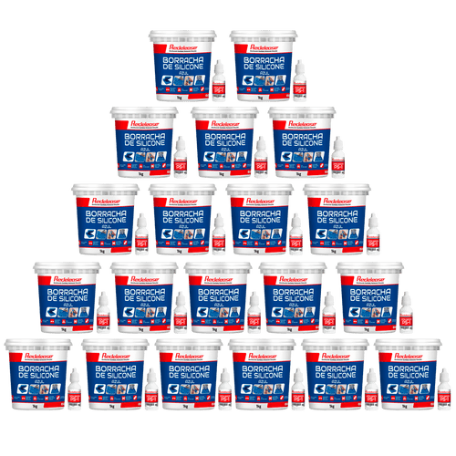Borracha De Silicone Azul Alta Flexibilidade para Moldes Com Catalisador (20,60 Kg)