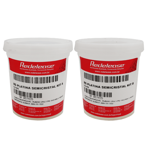 Borracha De Silicone Platina Semi Cristal Para Moldes Alimentícios e Artefatos Atóxicos (01 Kg)
