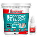 Borracha De Silicone Verde Alta Flexibilidade para Moldes Com Catalisador (1,030 Kg)