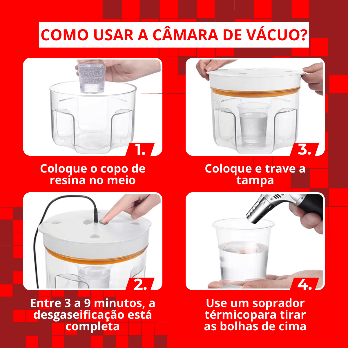 Câmara de Vácuo 2 L