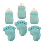 Charms Apliques para Decoração Baby Menino (6 Un)