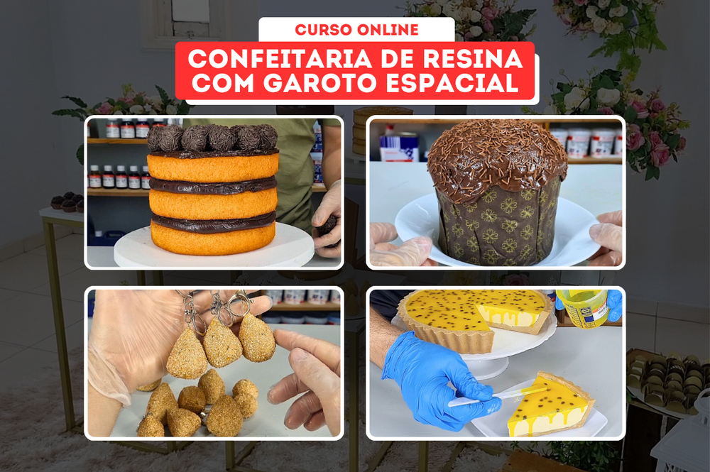 Confeitaria de resina