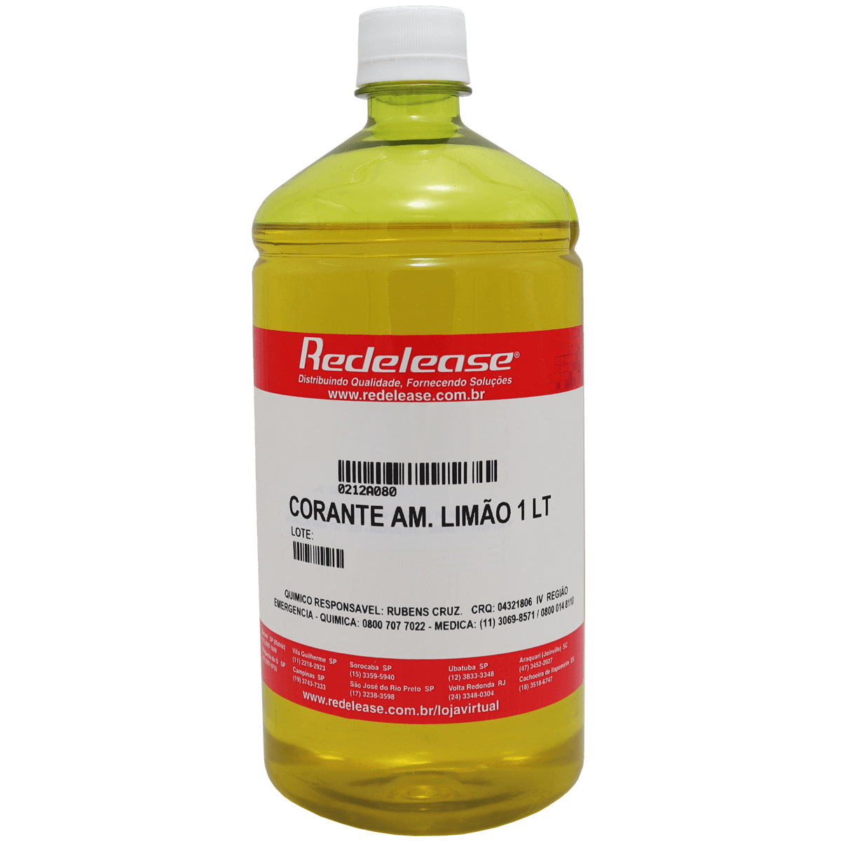 Corante Amarelo Limão Translúcido (01 L)