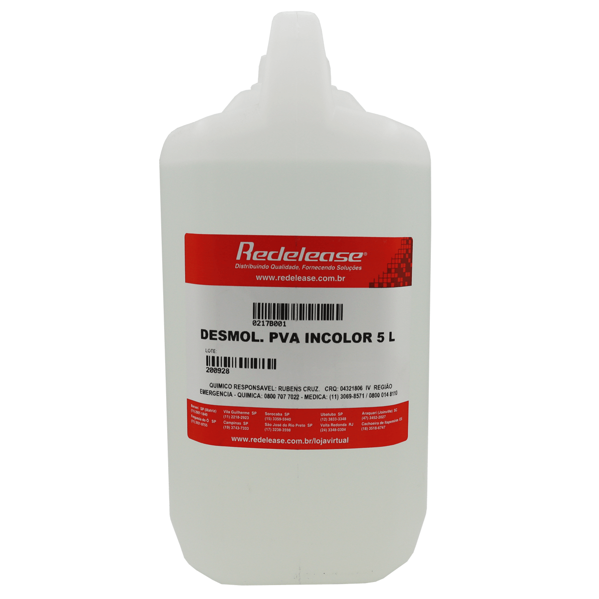 Desmoldante PVA Incolor Para Resina Poliester (05 L)