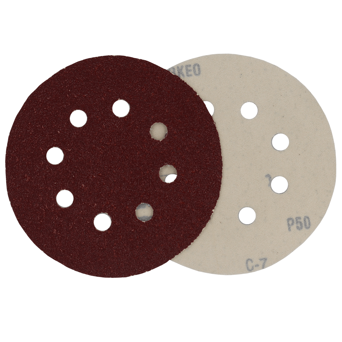 Disco de Lixa com Velcro para Roto Orbital 125mm 5" Grão 50