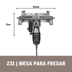 Dremel Acoplamento Micro Retífica-Mesa Para Fresar (Modelo 231)
