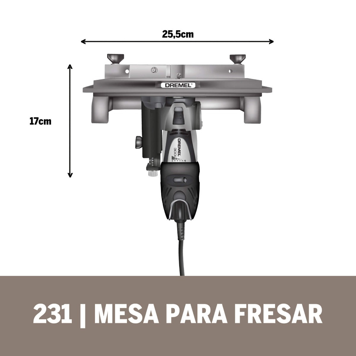 Dremel Acoplamento Micro Retífica-Mesa Para Fresar (Modelo 231)