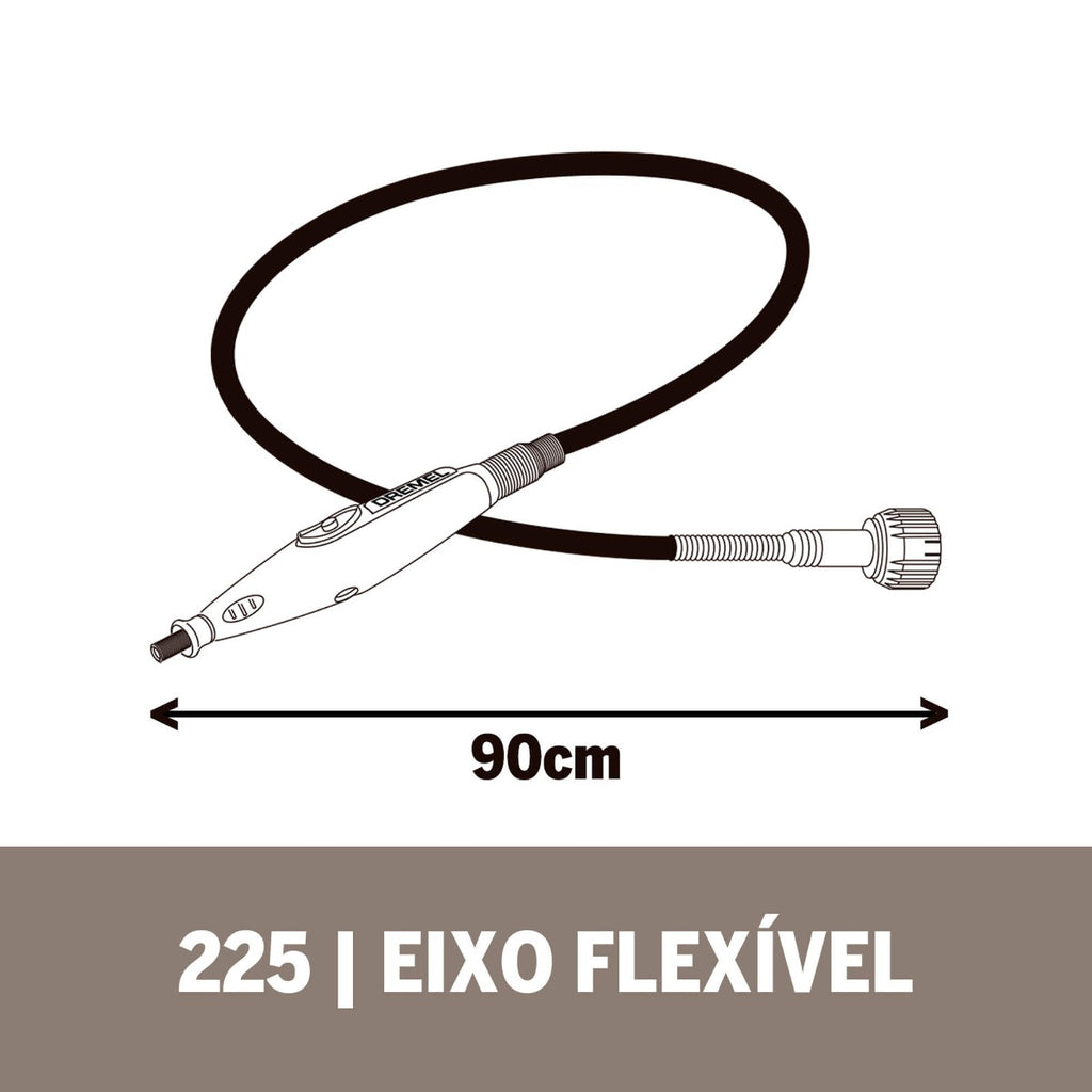 Dremel Acoplamento Eixo Flexível Para Detalhes (Modelo 225)