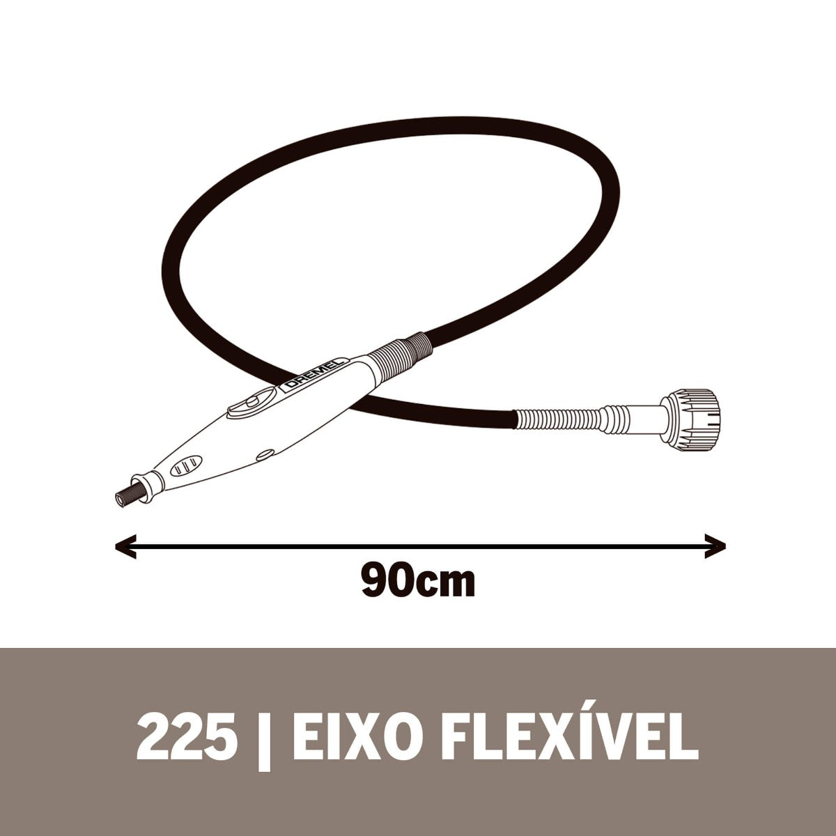 Dremel Acoplamento Eixo Flexível Para Detalhes (Modelo 225)