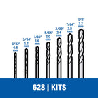Dremel Kit De Brocas  - 7 Peças (Modelo 628)
