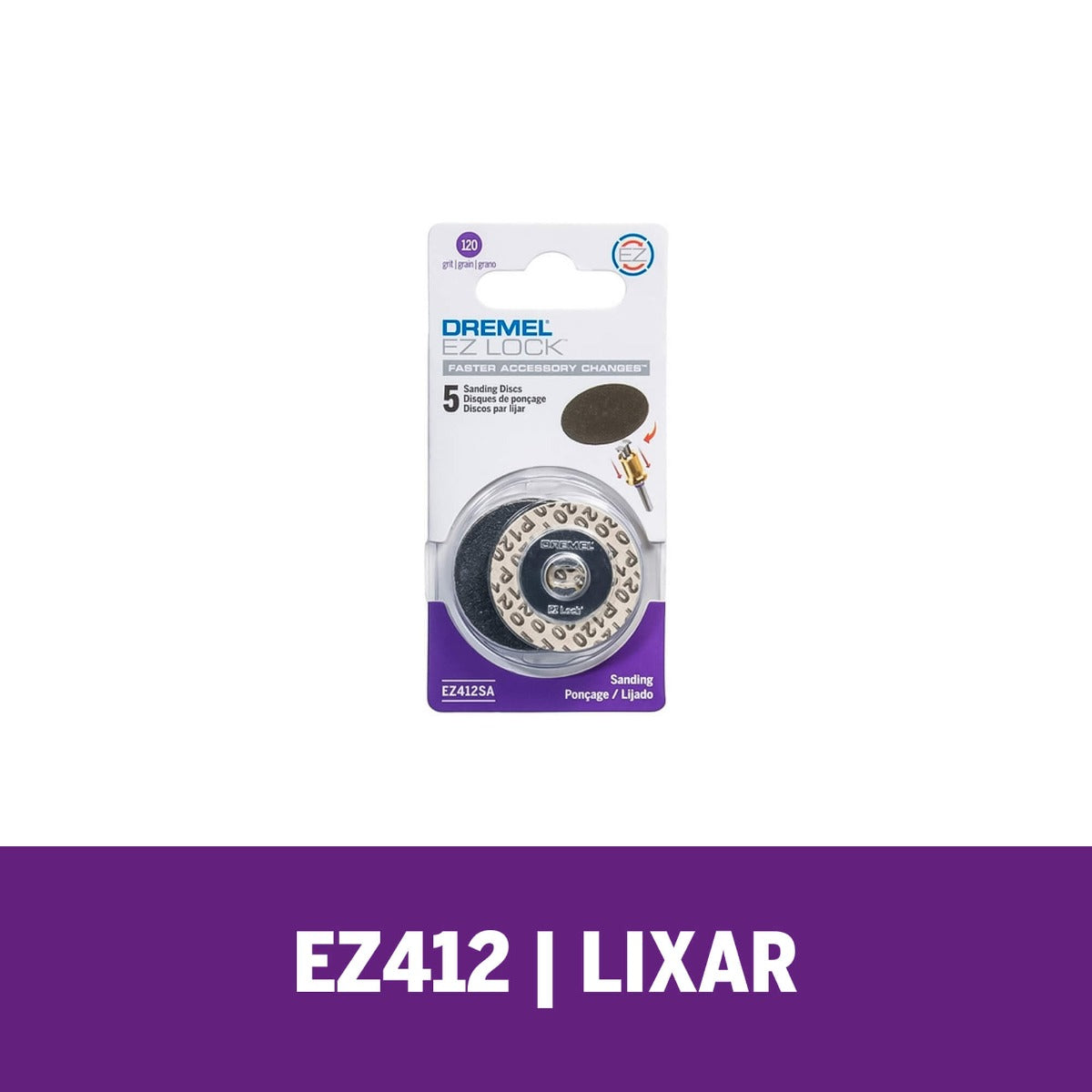 Dremel Disco De Lixa De 31,8mm (Modelo EZ412SA)