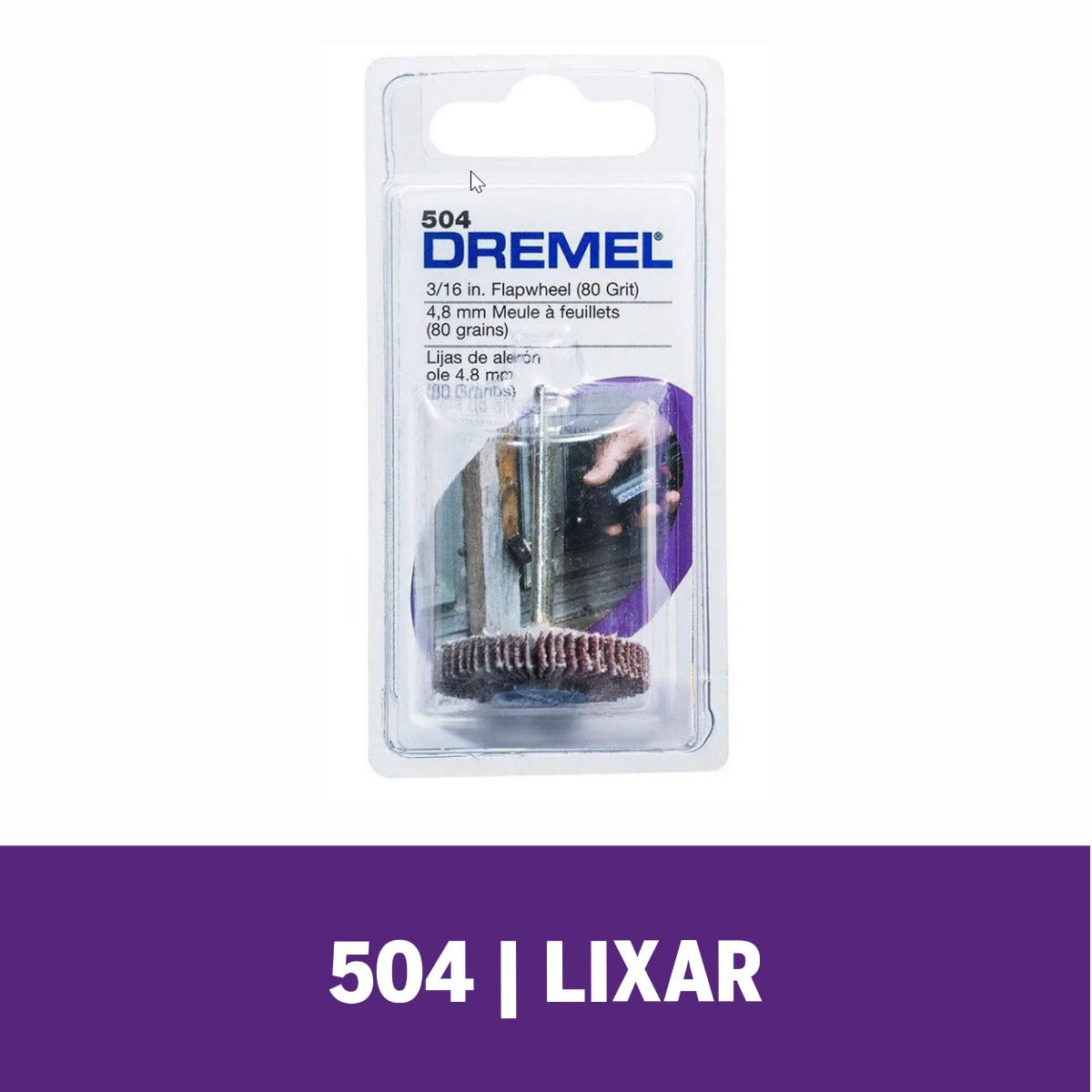 Dremel Disco Flap 4,8mm De Grão Grosso (Modelo 504)