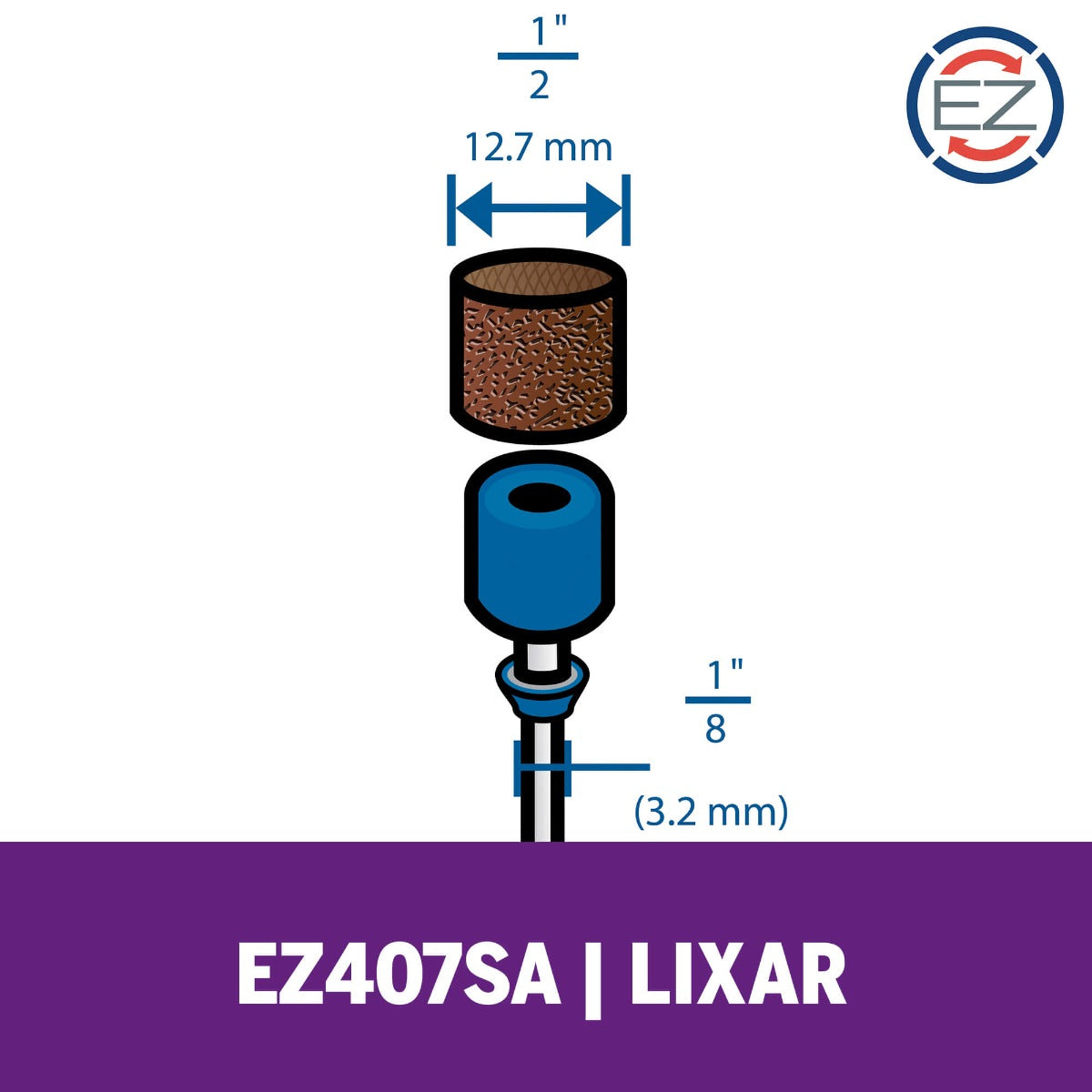 Dremel Haste Para Lixar De 12,7mm + Tubo De Lixa (EZ407SA)