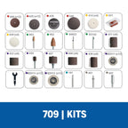 Dremel Kit De Acessórios De Micro Retífica - 110 Peças (Modelo 709)