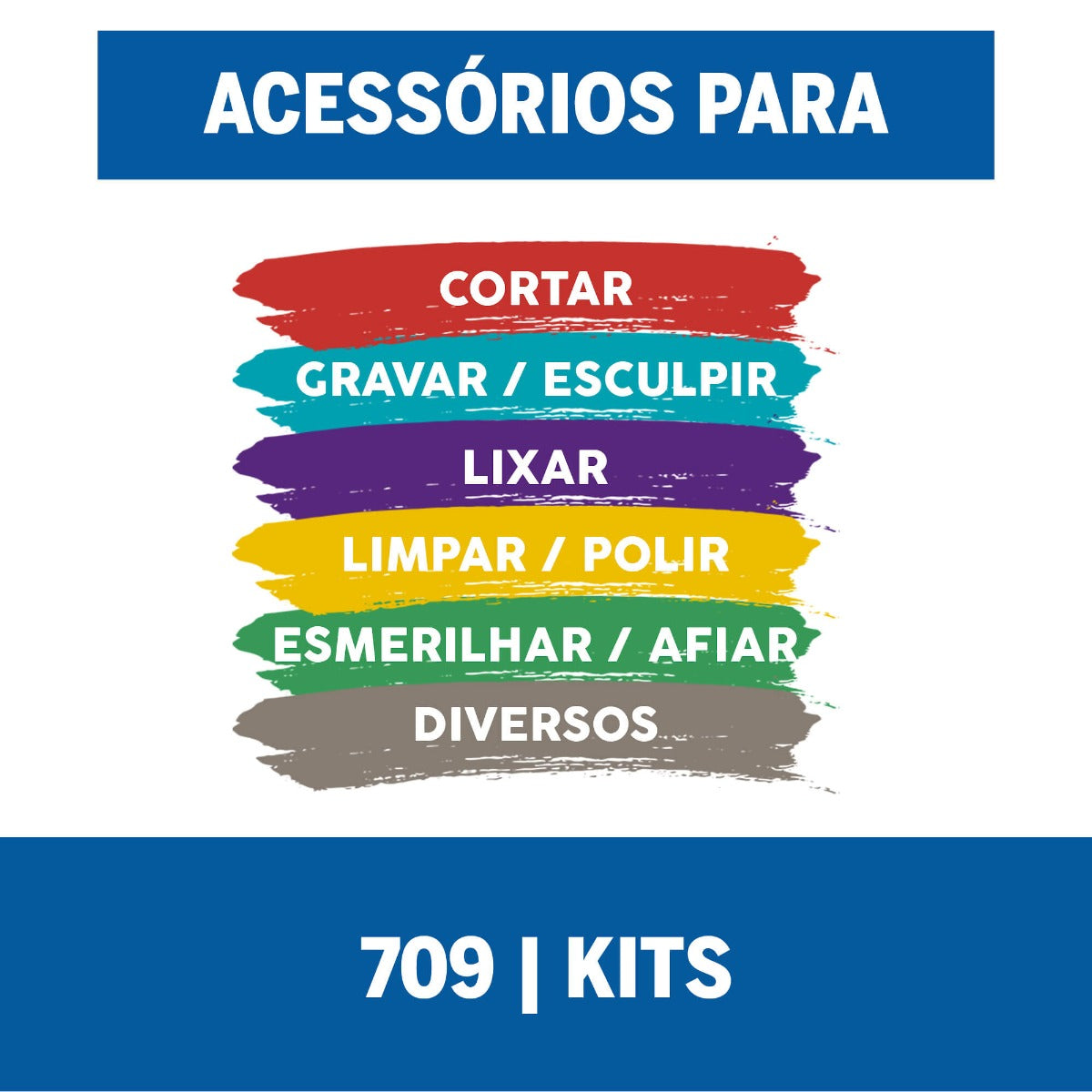 Dremel Kit De Acessórios De Micro Retífica - 110 Peças (Modelo 709)