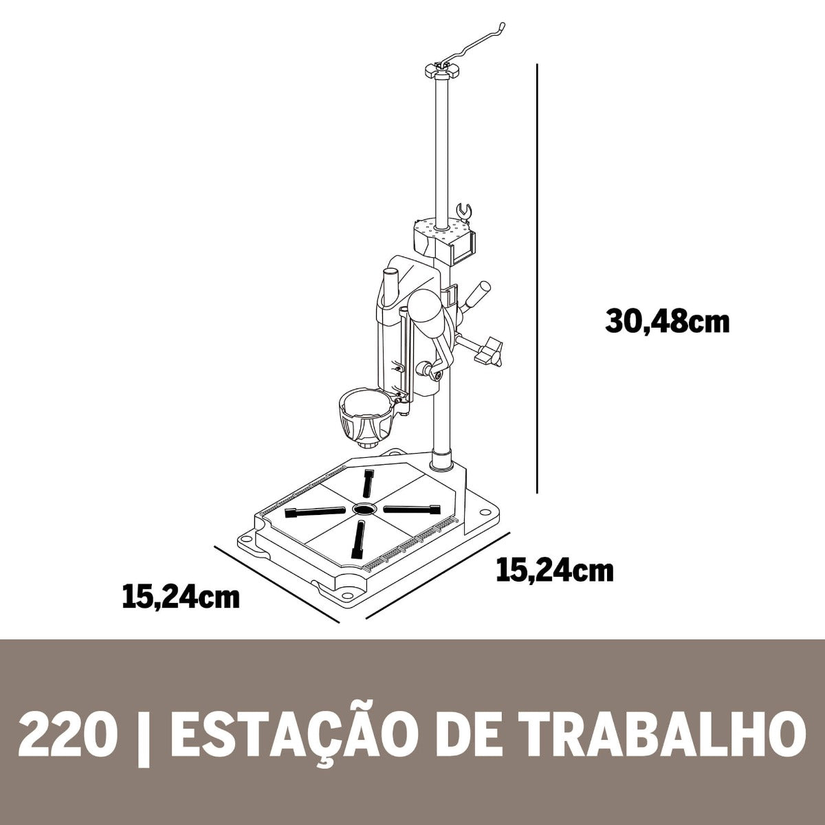 Dremel Suporte Vertical Multi Estação 220