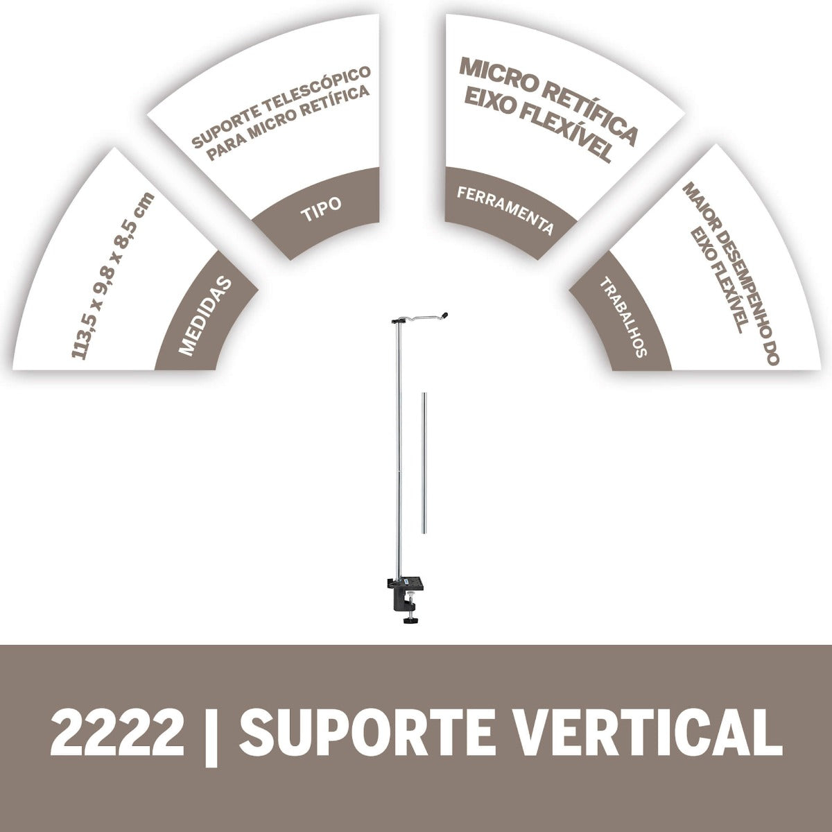 Dremel Suporte Vertical Para Micro Retífica (Modelo 2222)