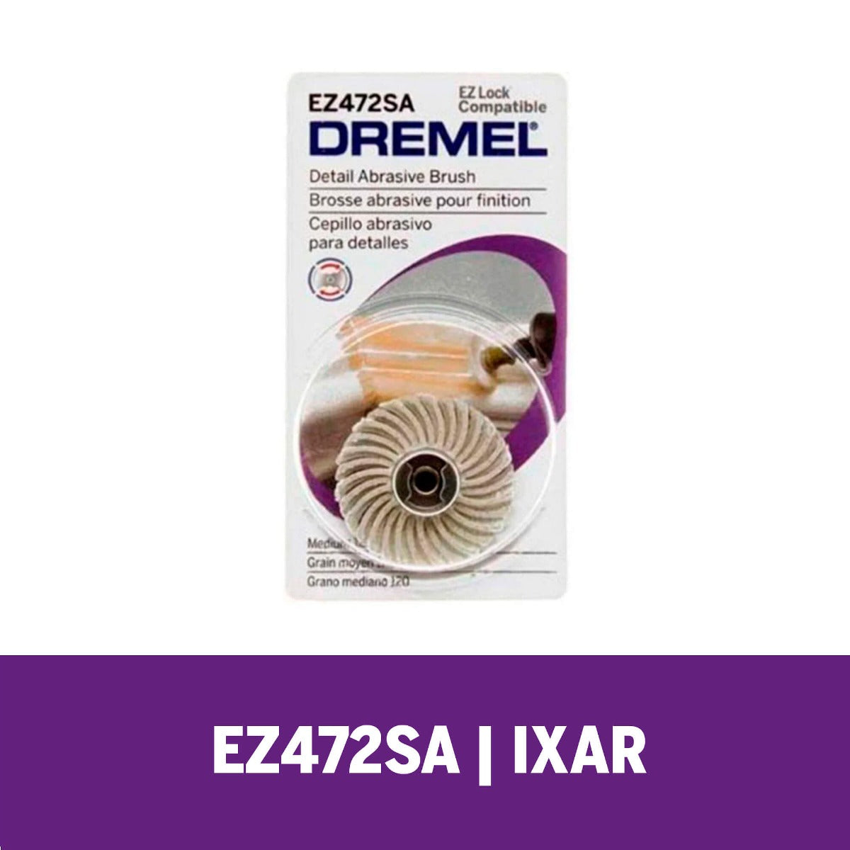 Escova Abrasivo Para Detalhes De 25,4mm De Grão Médio Dremel (Modelo EZ472SA)