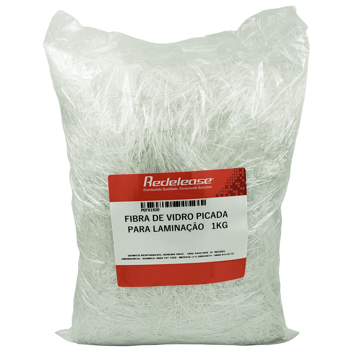 Fibra de Vidro Picada para Laminação (01 Kg)