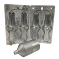 Fôrma de Aluminio Sapo Frog Para Fabricação de Iscas Artificiais