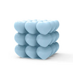 Molde de Silicone Mini Coração em Cubo