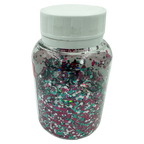 Glitter MIX de Ciano, Branco e Rosa (30 g)