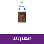 Haste Para Lixar De 6,4mm Com Tubo De Lixa De Grão Grosso 6 Unidades (Modelo 431)