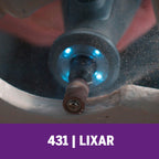 Haste Para Lixar De 6,4mm Com Tubo De Lixa De Grão Grosso 6 Unidades (Modelo 431)