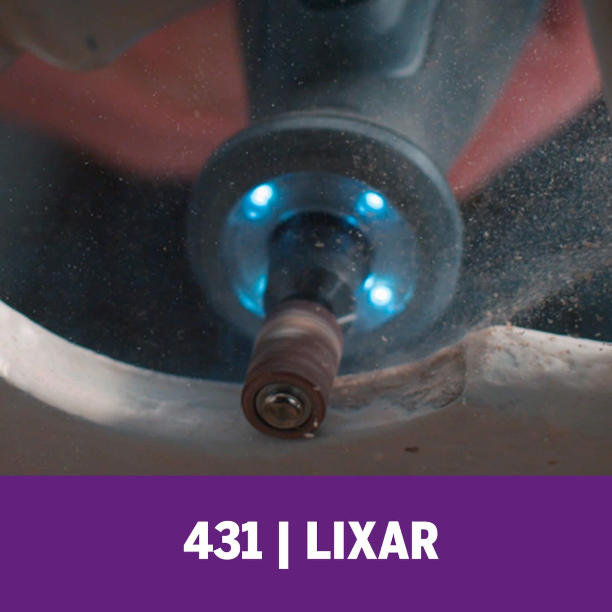 Haste Para Lixar De 6,4mm Com Tubo De Lixa De Grão Grosso 6 Unidades (Modelo 431)