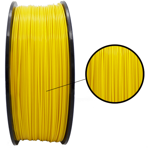 Filamento PLA Amarelo Premium 1,75mm (01 Kg)
