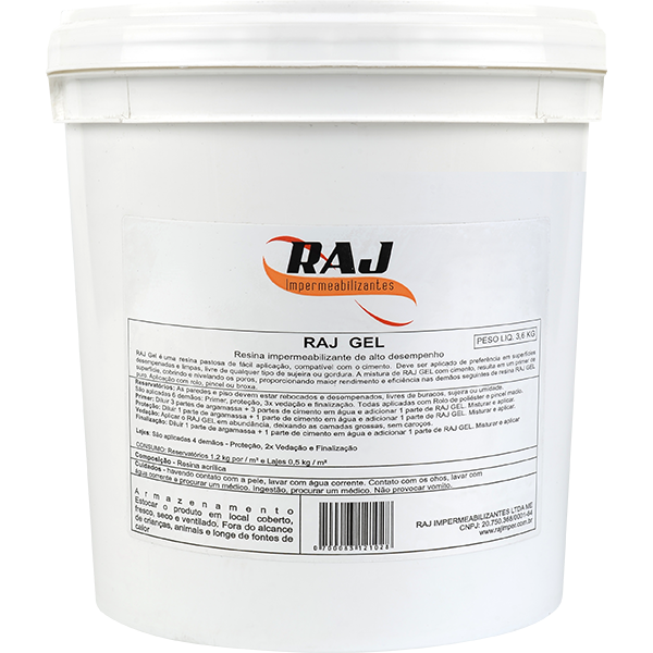 Impermeabilizante Manta Líquida  (RAJ GEL) [3,6Kg]