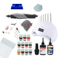 Kit Artesanato Resinas e Ferramentas Dremel + Organizador de Acessórios Brinde